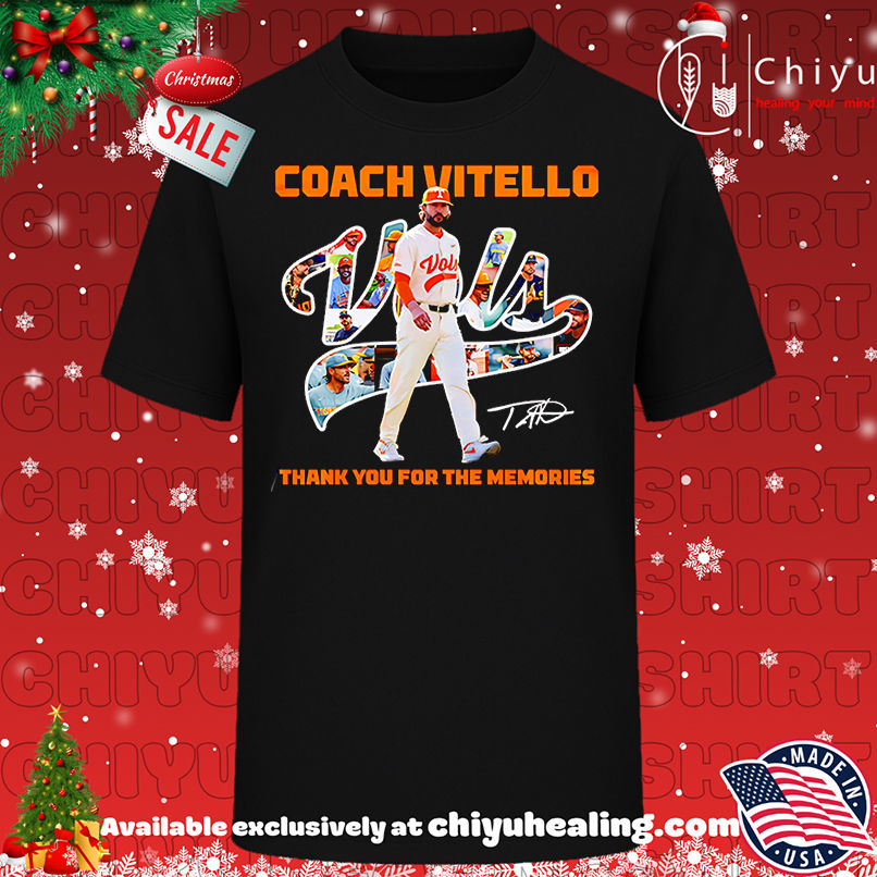 Coach Vitello thank you for the memories shirt, Hoodie, Sweatshirt, Poster Canvas, Mug, Ornaments