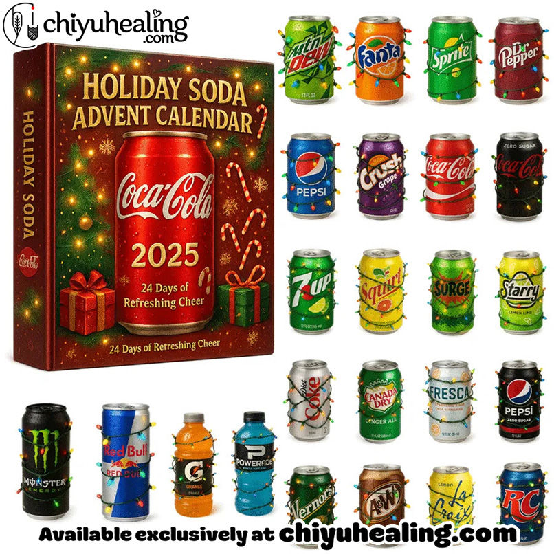 Coca Cola Pepsi Soda Advent Calendar 2025, Christmas Countdown Advent Calendar Gift Box with 24 Acrylic Ornaments