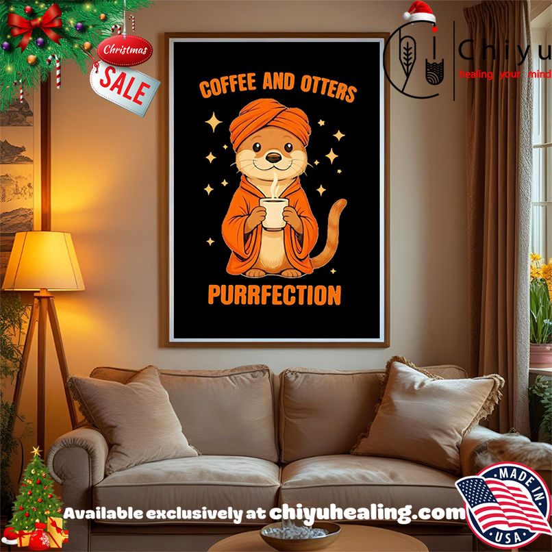 Coffee And Otters Purrfection halloween shirt, Hoodie, Sweatshirt, Poster Canvas, Mug, Ornaments
