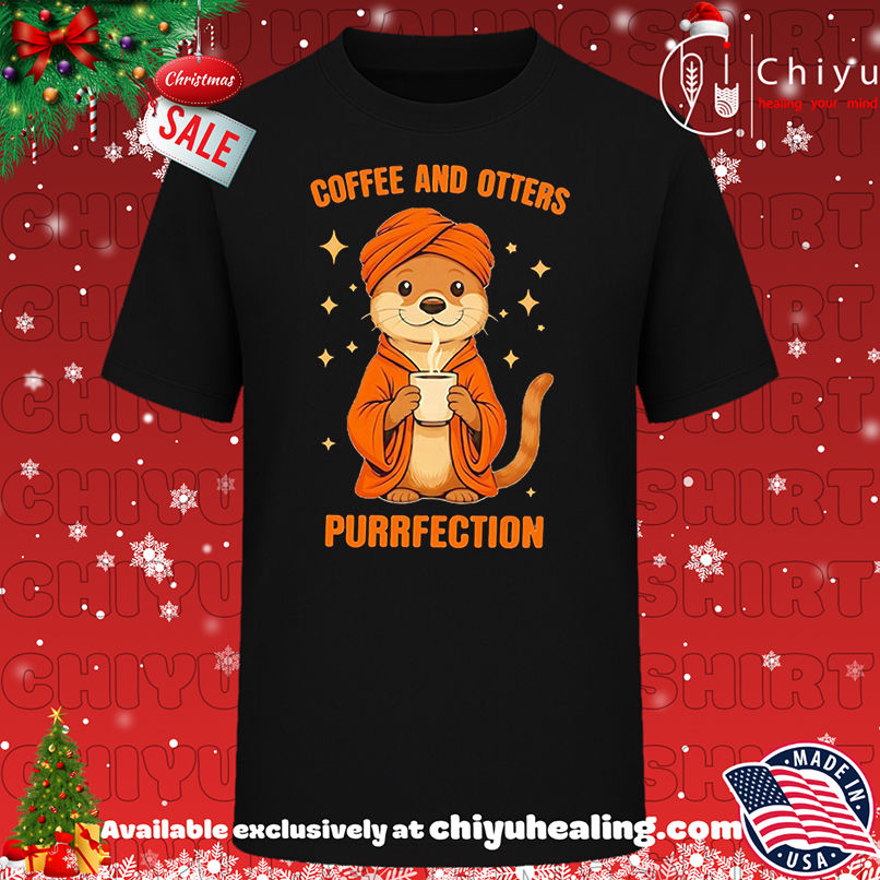 Coffee And Otters Purrfection halloween shirt, Hoodie, Sweatshirt, Poster Canvas, Mug, Ornaments