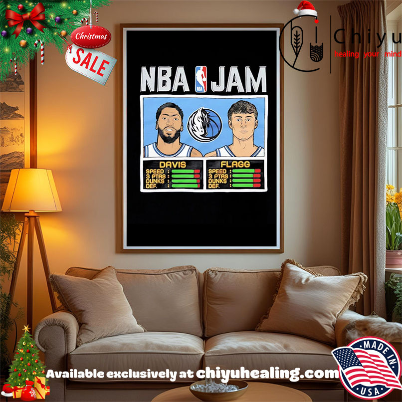 Davis And Flagg NBA Jam Mavericks shirt, Hoodie, Sweatshirt, Poster Canvas, Mug, Ornaments