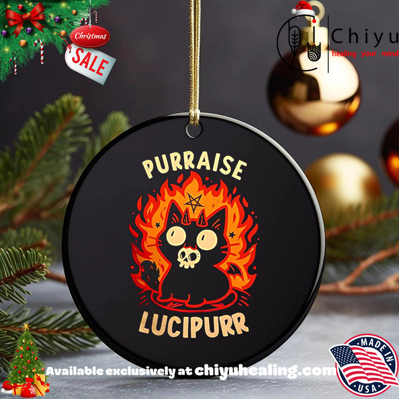 Demon Cat Lucipurr fire halloween shirt, Hoodie, Sweatshirt, Poster Canvas, Mug, Ornaments