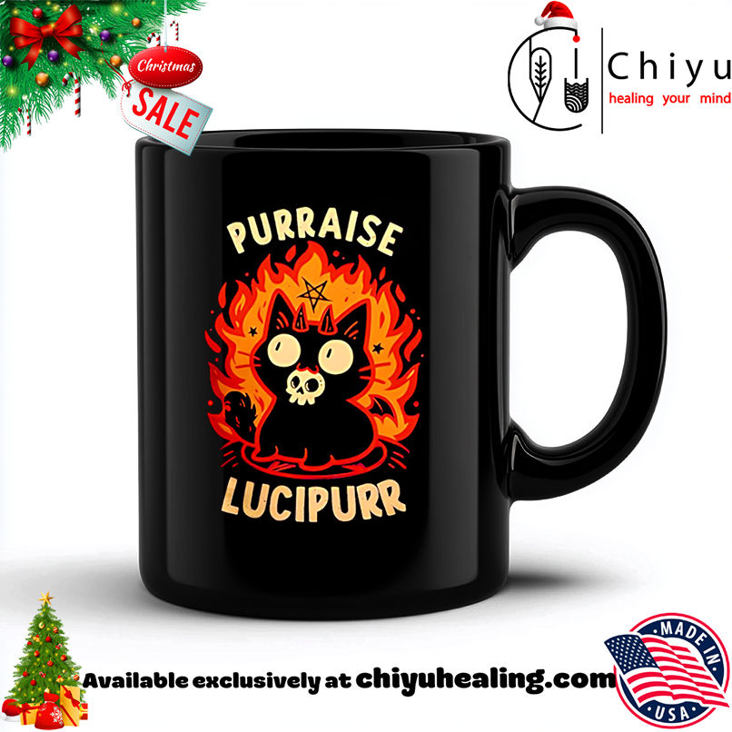 Demon Cat Lucipurr fire halloween shirt, Hoodie, Sweatshirt, Poster Canvas, Mug, Ornaments