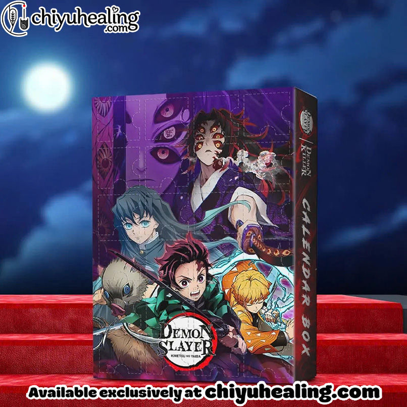 Demon Slayer Advent Calendar, Christmas Countdown Advent Calendar Gift Box with 24 Acrylic Ornaments