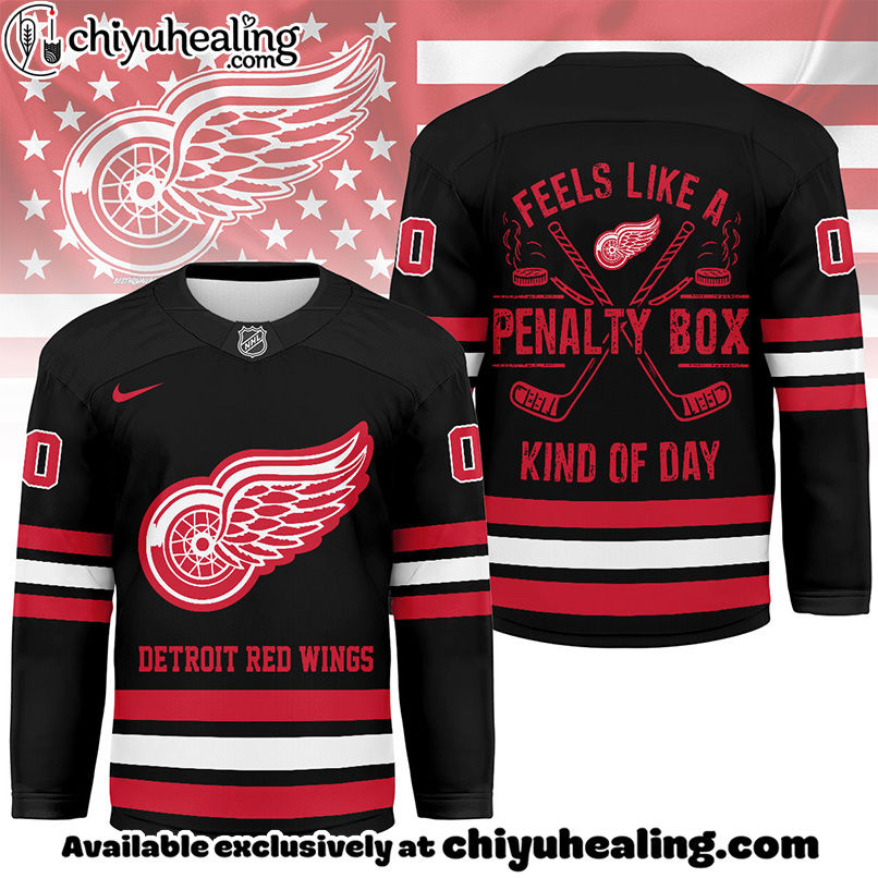 Detroit Red Wings - Premium NHL Feels Like a Penalty Day Long Jersey