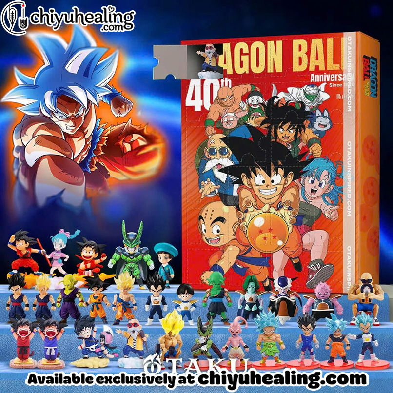 Dragon Ball Advent Calendar, Christmas Countdown Advent Calendar Gift Box with 24 Acrylic Ornaments
