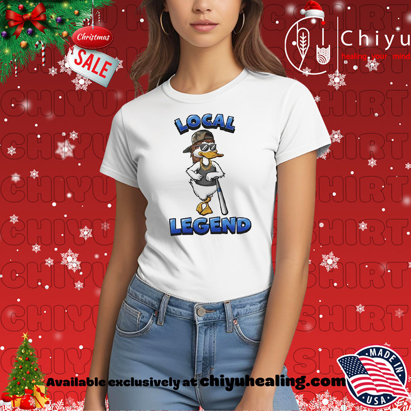 Duck Baseball Local Legend mascot shirt, Hoodie, Sweatshirt, Poster Canvas, Mug, Ornaments
