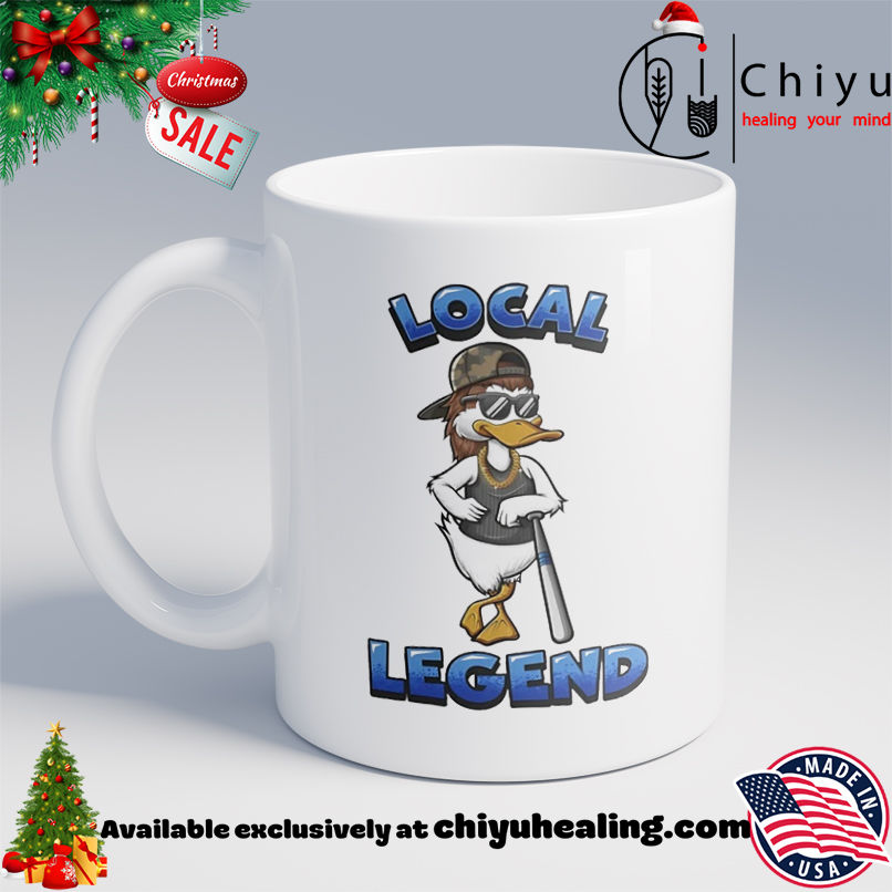 Duck Baseball Local Legend mascot shirt, Hoodie, Sweatshirt, Poster Canvas, Mug, Ornaments