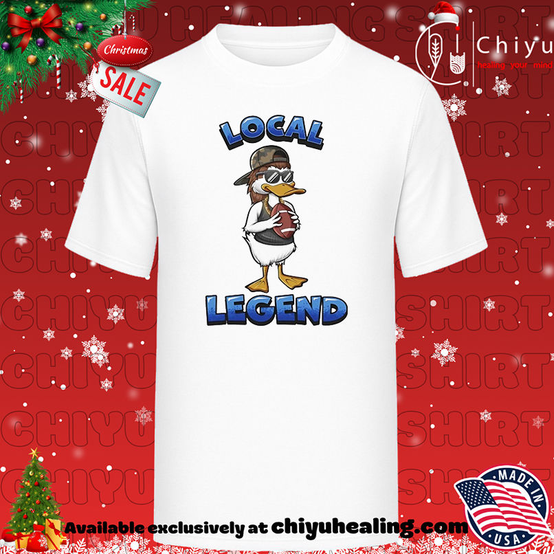 Duck Football Local Legend mascot shirt, Hoodie, Sweatshirt, Poster Canvas, Mug, Ornaments