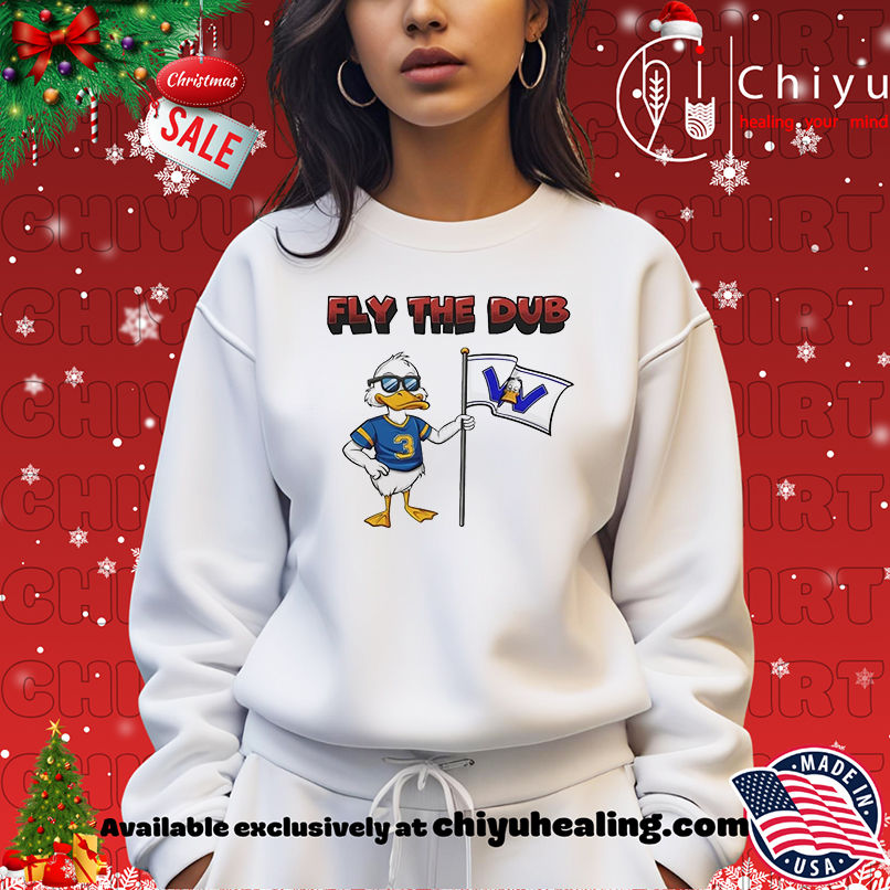 Ducks sports Fly the Dub Blue mascot shirt Ducks sports Fly the Dub Blue mascot shirt