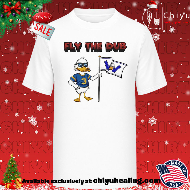 Ducks sports Fly the Dub Blue mascot shirt, Hoodie, Sweatshirt, Poster Canvas, Mug, Ornaments
