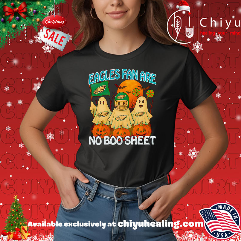 Eagles Fan Are No Boo Sheet Halloween Shirt, Hoodie, Sweatshirt, Poster Canvas, Mug, Ornaments