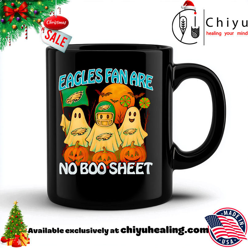 Eagles Fan Are No Boo Sheet Halloween Shirt, Hoodie, Sweatshirt, Poster Canvas, Mug, Ornaments