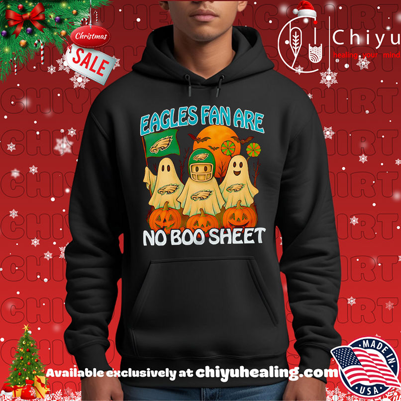 Eagles Fan Are No Boo Sheet Halloween Shirt, Hoodie, Sweatshirt, Poster Canvas, Mug, Ornaments