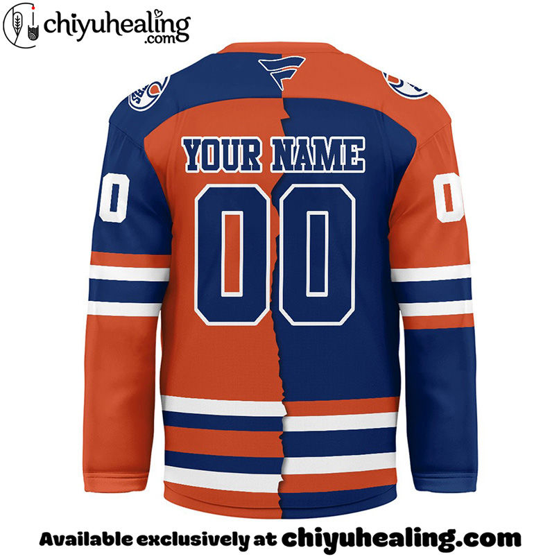 Edmonton Oilers - Premium NHL Personalized Split Color Hockey Jersey 3 Edmonton Oilers - Premium NHL Personalized Split Color Hockey Jersey