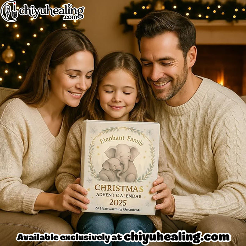 Elephant Family Christmas Advent Calendar 2025, Christmas Countdown Advent Calendar Gift Box with 24 Acrylic Ornaments 3 Elephant Family Christmas Advent Calendar 2025, Christmas Countdown Advent Calendar Gift Box with 24 Acrylic Ornaments