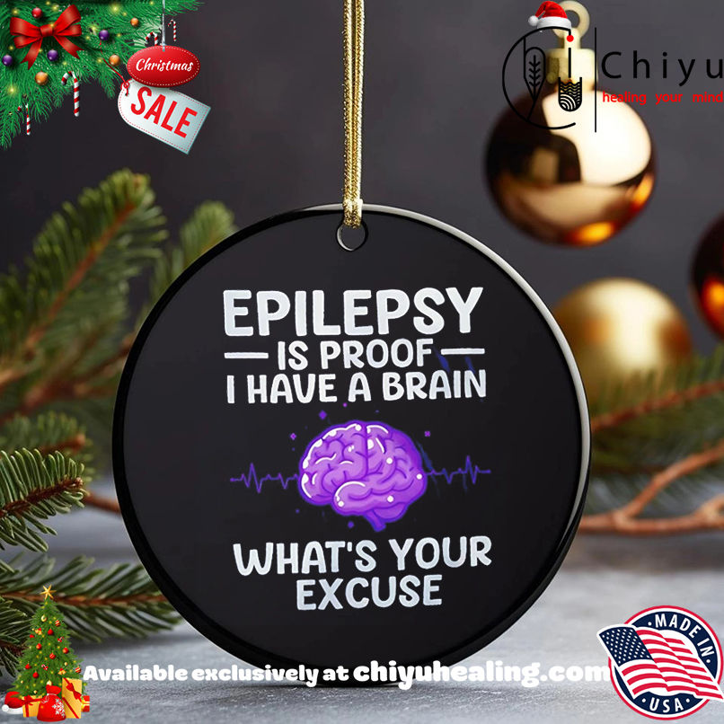 Epilepsy Is Proof I Have A Brain What's Your Excuse shirt, Hoodie, Sweatshirt, Poster Canvas, Mug, Ornaments