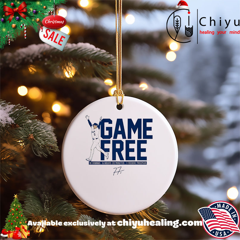 Freddie Freeman LA Dodgers Game Free signature shirt, Hoodie, Sweatshirt, Poster Canvas, Mug, Ornaments