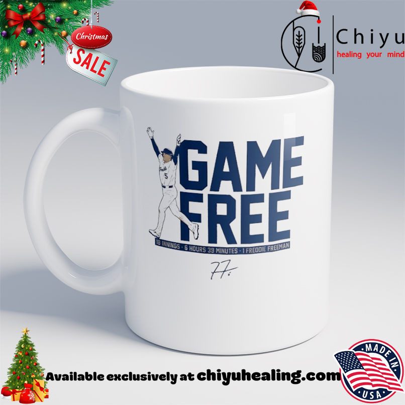 Freddie Freeman LA Dodgers Game Free signature shirt, Hoodie, Sweatshirt, Poster Canvas, Mug, Ornaments