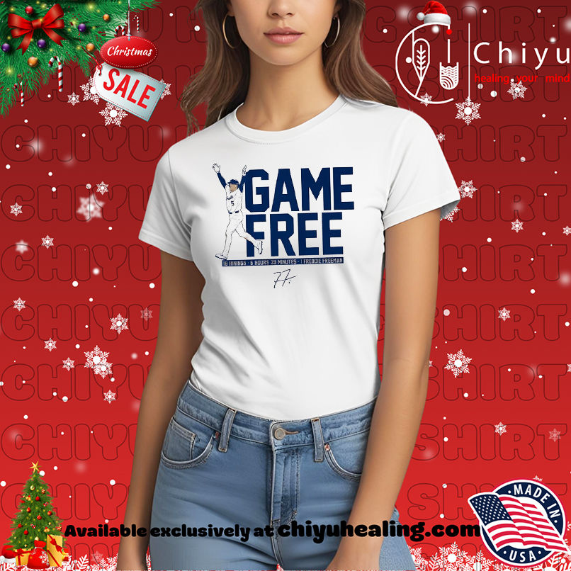Freddie Freeman LA Dodgers Game Free signature shirt, Hoodie, Sweatshirt, Poster Canvas, Mug, Ornaments