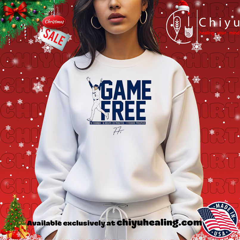 Freddie Freeman LA Dodgers Game Free signature shirt Freddie Freeman LA Dodgers Game Free signature shirt