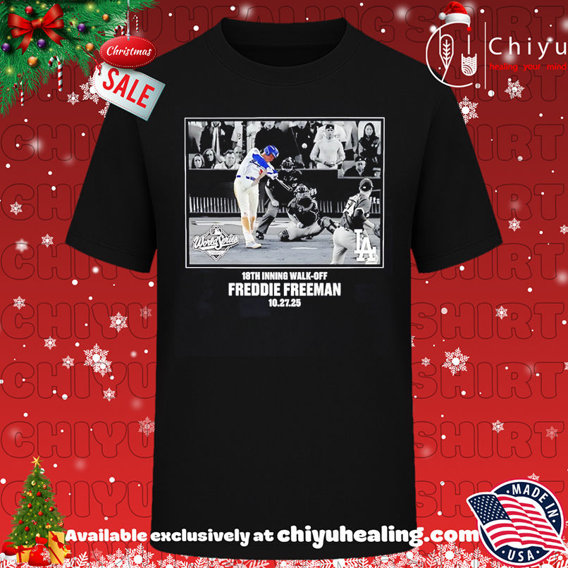 Freddie Freeman Los Angeles Dodgers 18th Inning Walk Off 2025 shirt, Hoodie, Sweatshirt, Poster Canvas, Mug, Ornaments