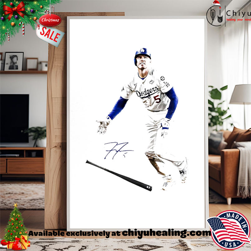 Freddie Freeman Los Angeles Dodgers Walk Off Graphic Signature shirt, Hoodie, Sweatshirt, Poster Canvas, Mug, Ornaments