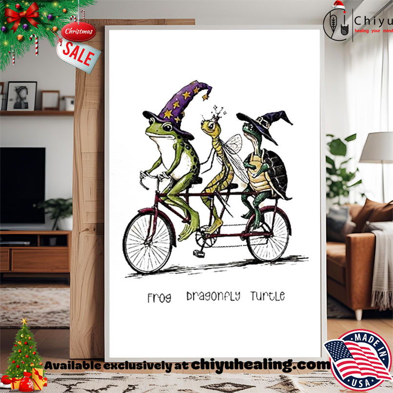 Frog Dragonfly Turtle Anti Trump Halloween shirt, Hoodie, Sweatshirt, Poster Canvas, Mug, Ornaments
