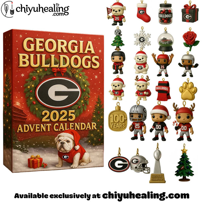 Georgia Bulldogs Advent Calendar 2025, Christmas Countdown Advent Calendar Gift Box with 24 Acrylic Ornaments Georgia Bulldogs Advent Calendar 2025, Christmas Countdown Advent Calendar Gift Box with 24 Acrylic Ornaments