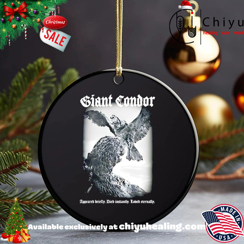 Giant Condor appeared briefly died instantly loved eternally T-shirt, Hoodie, Sweatshirt, Poster Canvas, Mug, Ornaments 5 Giant Condor appeared briefly died instantly loved eternally T-shirt, Hoodie, Sweatshirt, Poster Canvas, Mug, Ornaments