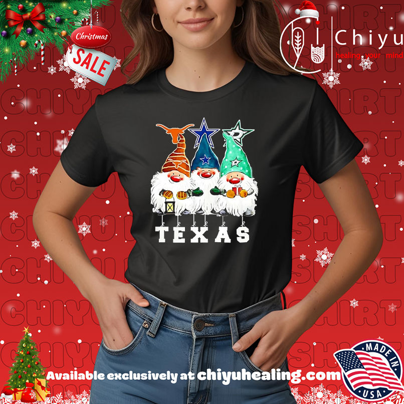 Gnomies Texas Longhorns Dallas Cowboys And Dallas Stars Merry Christmas T-shirt, Hoodie, Sweatshirt, Poster Canvas, Mug, Ornaments 7 Gnomies Texas Longhorns Dallas Cowboys And Dallas Stars Merry Christmas T-shirt, Hoodie, Sweatshirt, Poster Canvas, Mug, Ornaments