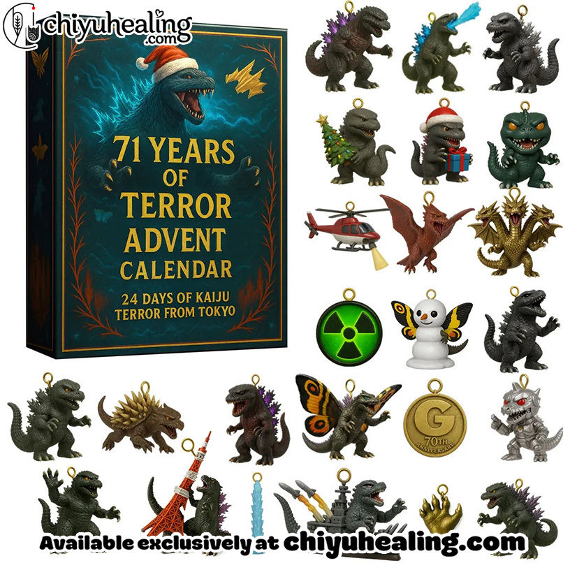 Godzilla Advent Calendar 2025, Christmas Countdown Advent Calendar Gift Box with 24 Acrylic Ornaments Godzilla Advent Calendar 2025, Christmas Countdown Advent Calendar Gift Box with 24 Acrylic Ornaments