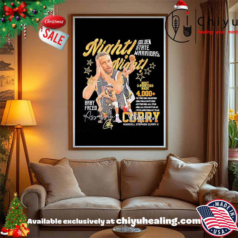 Golden State Warriors Stephen Curry Night Night Signature shirt Golden State Warriors Stephen Curry Night Night Signature shirt