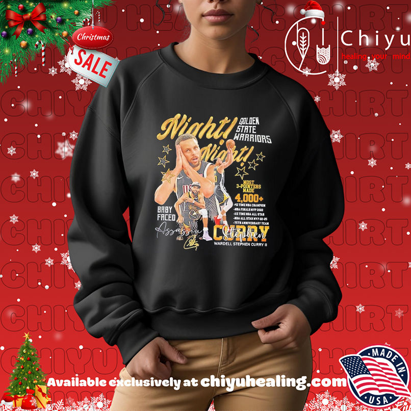Golden State Warriors Stephen Curry Night Night Signature shirt Golden State Warriors Stephen Curry Night Night Signature shirt