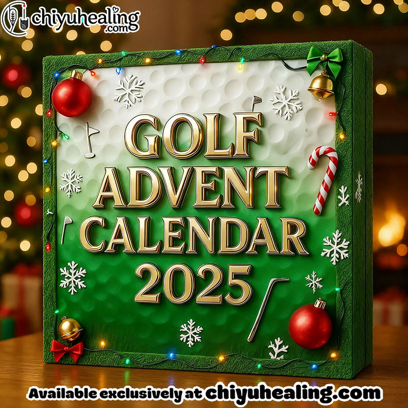 Golf Advent Calendar 2025, Christmas Countdown Advent Calendar Gift Box with 24 Acrylic Ornaments