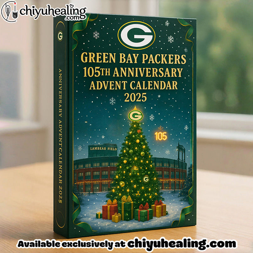 Green Bay Packers Advent Calendar 2025 - 105th Anniversary Edition, Christmas Countdown Advent Calendar Gift Box with 24 Acrylic Ornaments