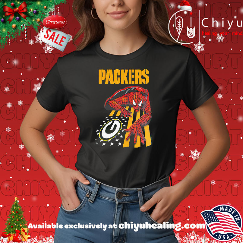 Green Bay Packers & Spiderman America Flag Shirt, Hoodie, Sweatshirt, Poster Canvas, Mug, Ornaments 7 Green Bay Packers & Spiderman America Flag Shirt, Hoodie, Sweatshirt, Poster Canvas, Mug, Ornaments