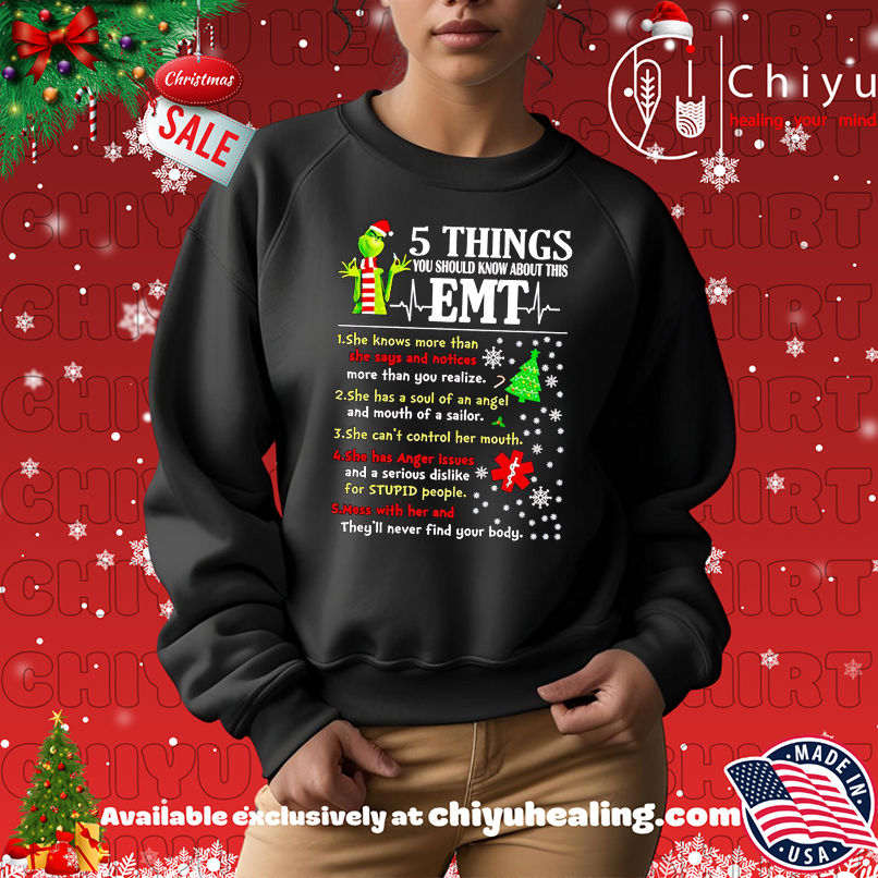 Grinch 5 Things You Should Know About This Emt Christmas shirt Grinch 5 Things You Should Know About This Emt Christmas shirt