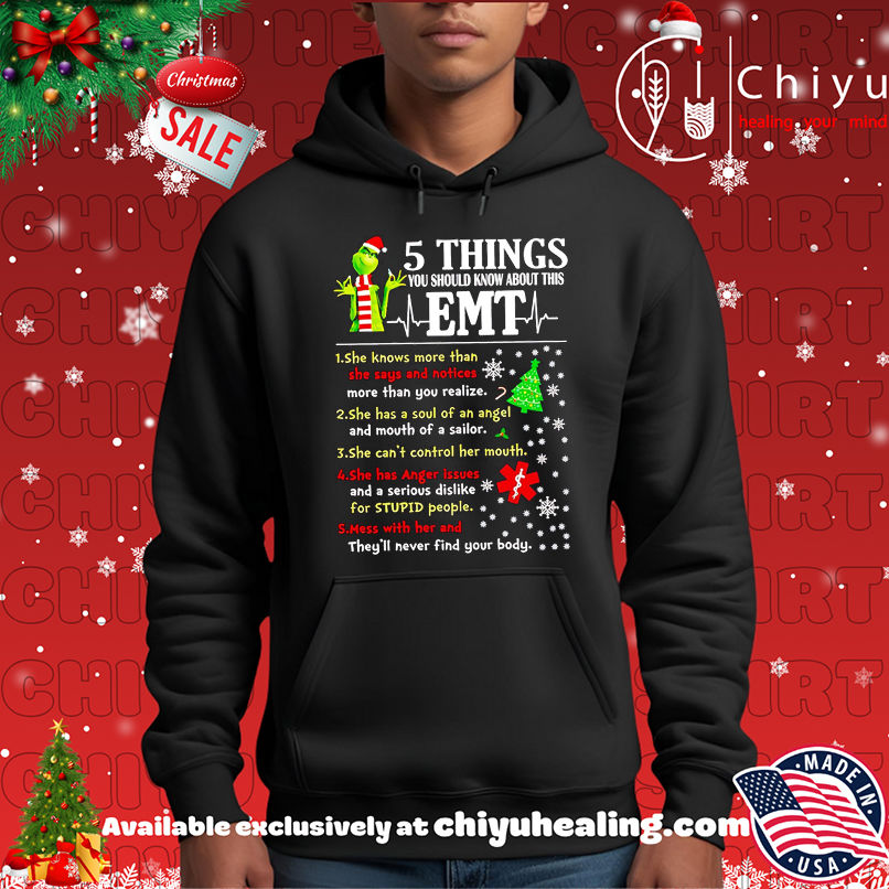 Grinch 5 Things You Should Know About This Emt Christmas shirt Grinch 5 Things You Should Know About This Emt Christmas shirt