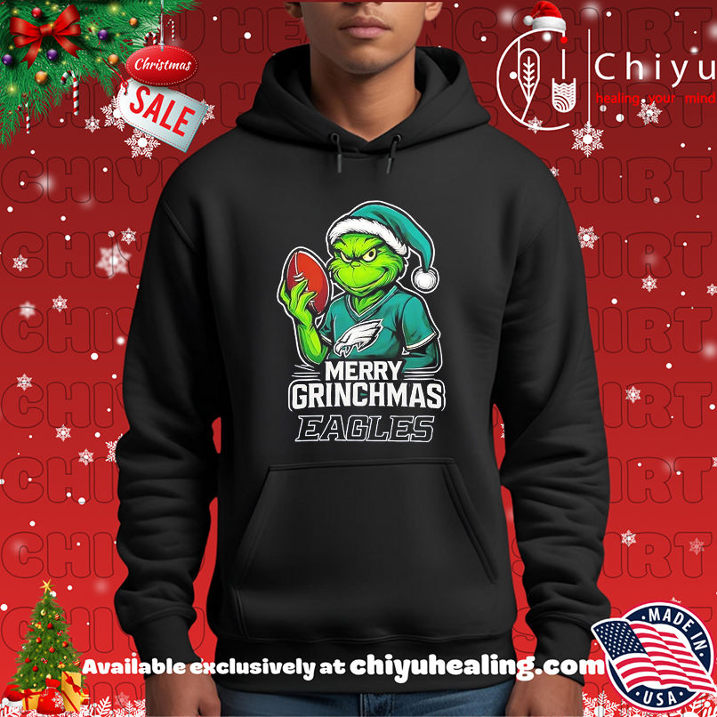Grinch Merry Christmas Philadelphia Eagles Logo shirt Grinch Merry Christmas Philadelphia Eagles Logo shirt