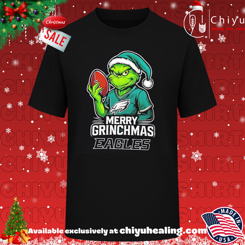 Grinch Merry Christmas Philadelphia Eagles Logo shirt, Hoodie, Sweatshirt, Poster Canvas, Mug, Ornaments