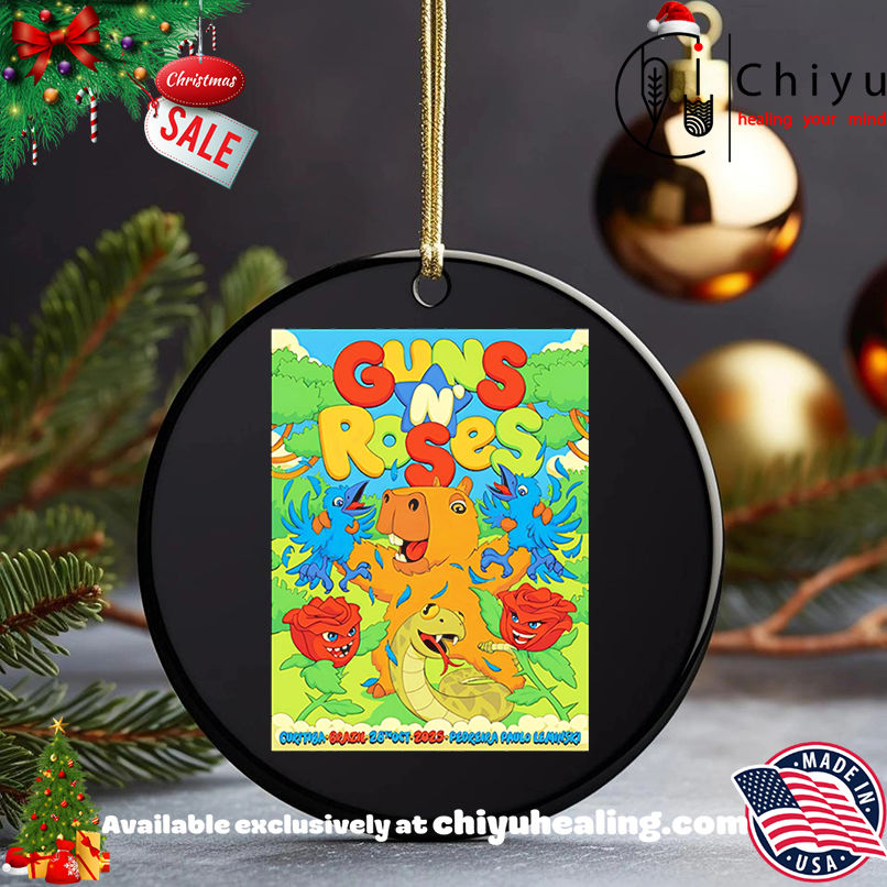 Guns N' Roses Pedreira Paulo Leminski Curitiba Brazil Oct 28 2025 Shirt, Hoodie, Sweatshirt, Poster Canvas, Mug, Ornaments