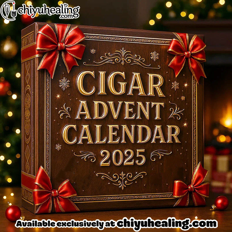 HOT Cigar Advent Calendar, Christmas Countdown Advent Calendar Gift Box with 24 Acrylic Ornaments