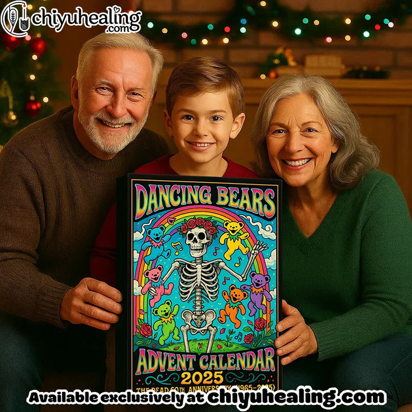 HOT Grateful Dead Advent Calendar 2025, Christmas Countdown Advent Calendar Gift Box with 24 Acrylic Ornaments