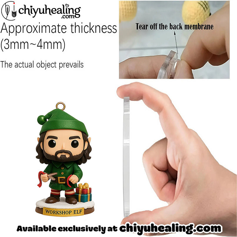 HZR ADVENT CALENDAR 2025 CHRISTMAS GIFT, CHRISTMAS IDEA, Christmas Countdown Advent Calendar Gift Box with 24 Acrylic Ornaments