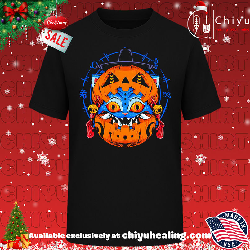 Halloween Cat Pumpkin Demon Hunter shirt, Hoodie, Sweatshirt, Poster Canvas, Mug, Ornaments