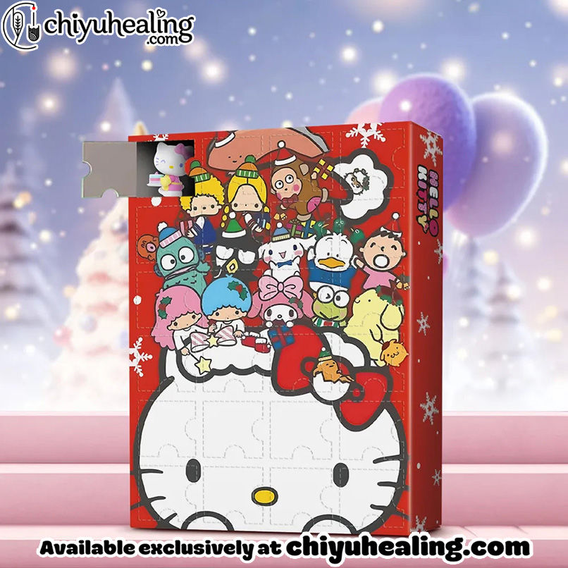 Hello Kitty Advent Calendar, Christmas Countdown Advent Calendar Gift Box with 24 Acrylic Ornaments Hello Kitty Advent Calendar, Christmas Countdown Advent Calendar Gift Box with 24 Acrylic Ornaments
