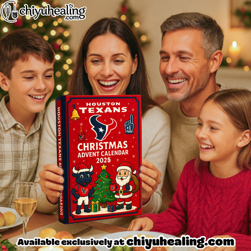 Houston Texans Advent Calendar 2025 24TH ANNIVERSARY Christmas Gift, Christmas Idea, Christmas Countdown Advent Calendar Gift Box with 24 Acrylic Ornaments