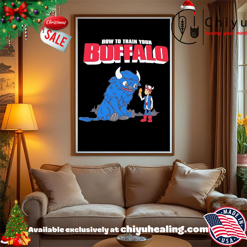 How to Train Your Buffalo cartoon T-shirt How to Train Your Buffalo cartoon T-shirt