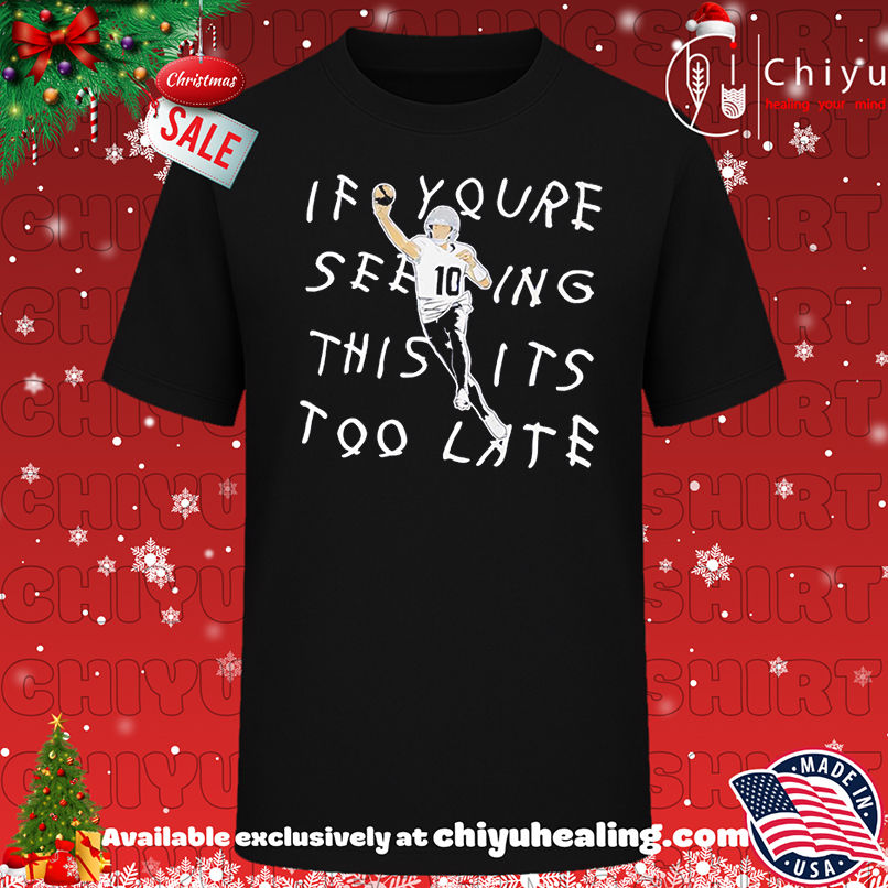 If You're Seeing This It's Too Late football NFL shirt, Hoodie, Sweatshirt, Poster Canvas, Mug, Ornaments